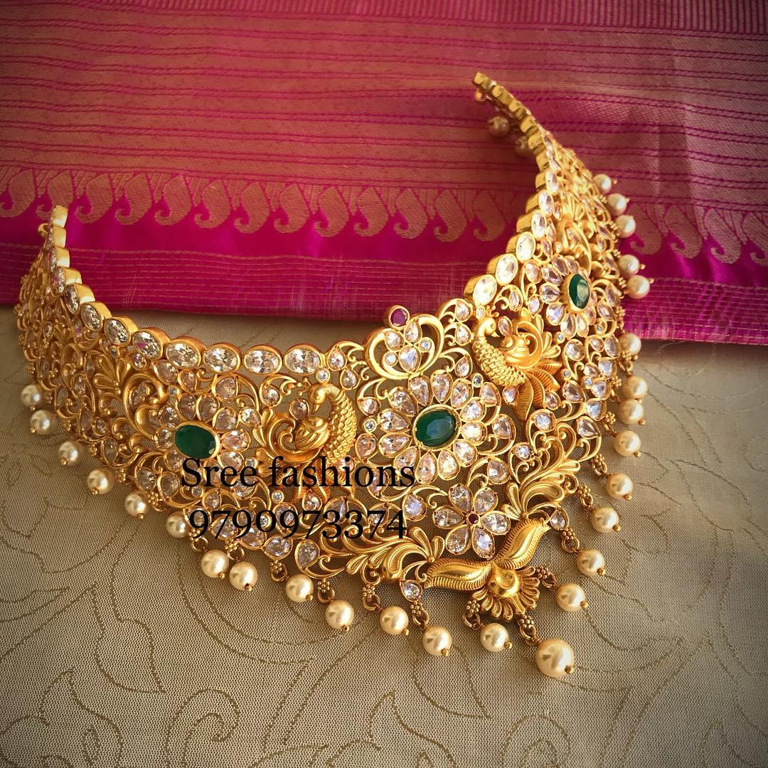 gold-plated-jewellery-designs-for-sarees (3)