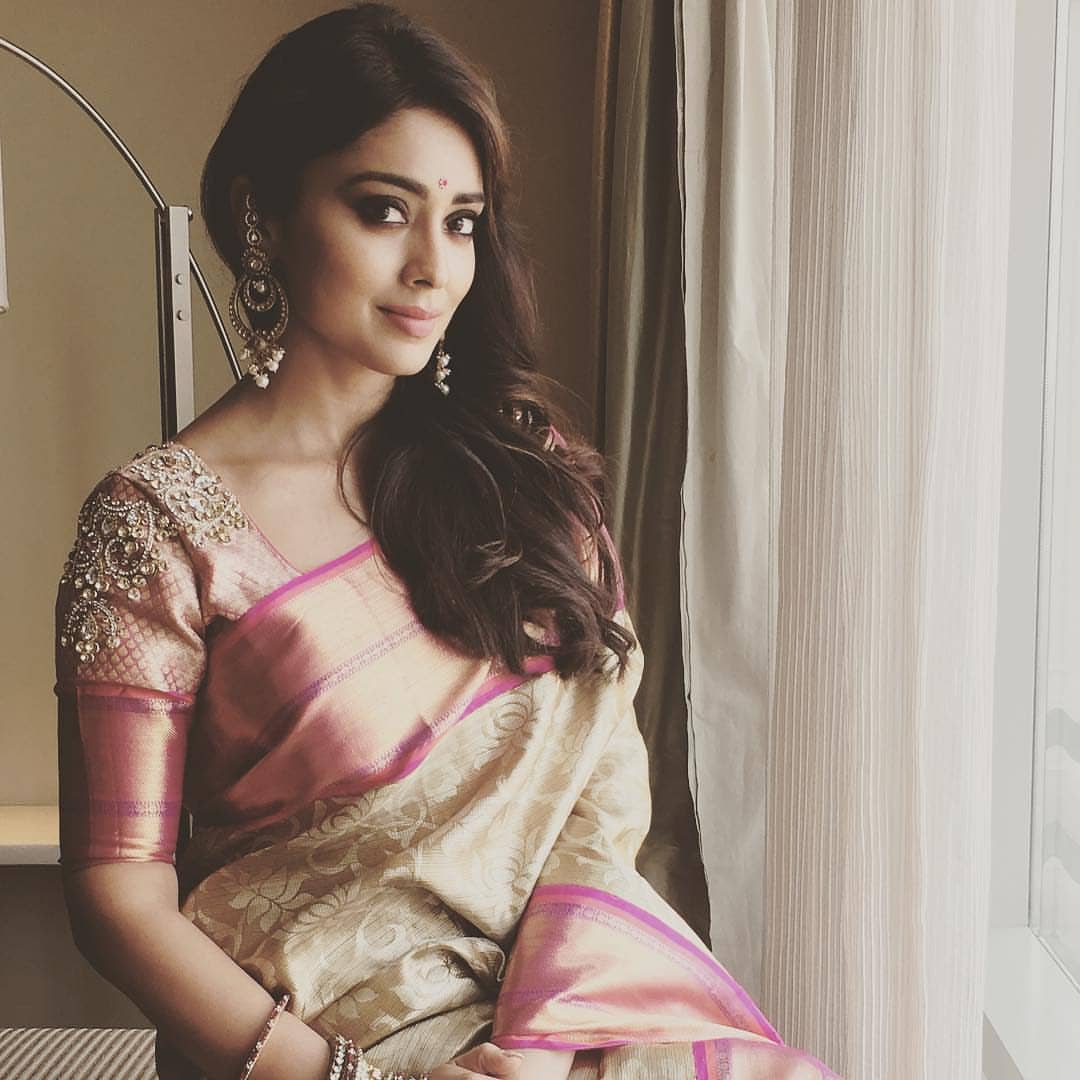 Complete your saree look with our desi earrings collection! 💫 .Dipannita  looking beautiful effortlessly isn't she ❤️ Visit our website… | Instagram