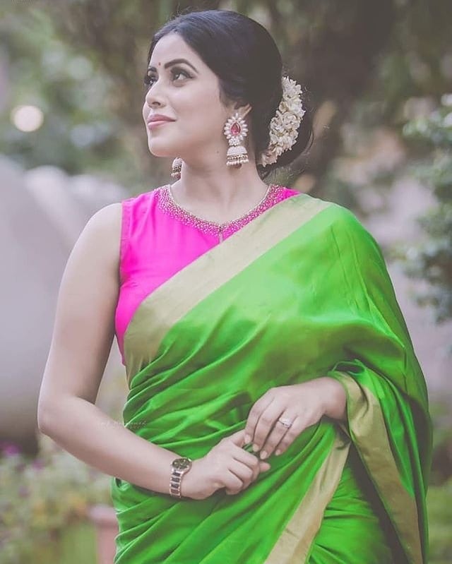 Kerala Saree With Matching Jewellery