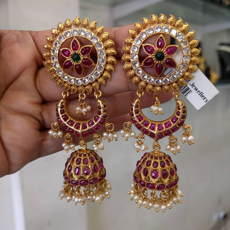 Ruby earrings sale design