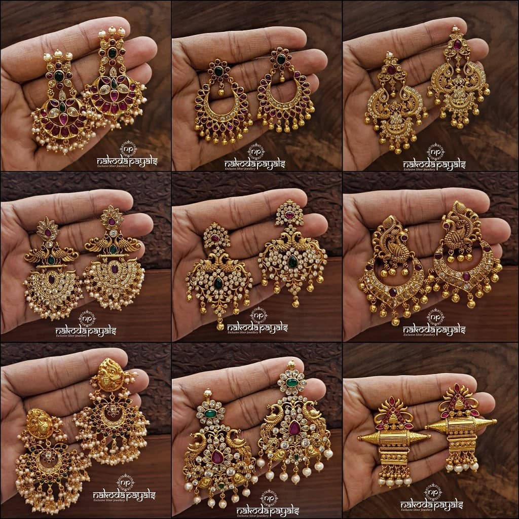 south-indian-gold-plated-pure-silver-earrings (1)