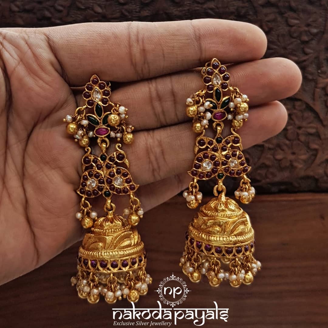 south-indian-gold-plated-pure-silver-earrings (13)