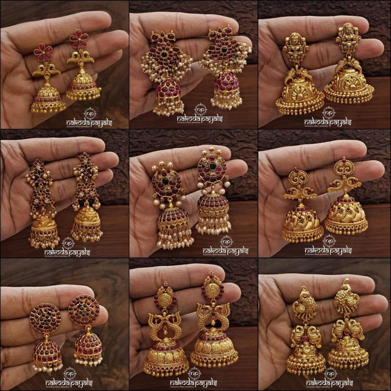 south-indian-gold-plated-pure-silver-earrings (2)