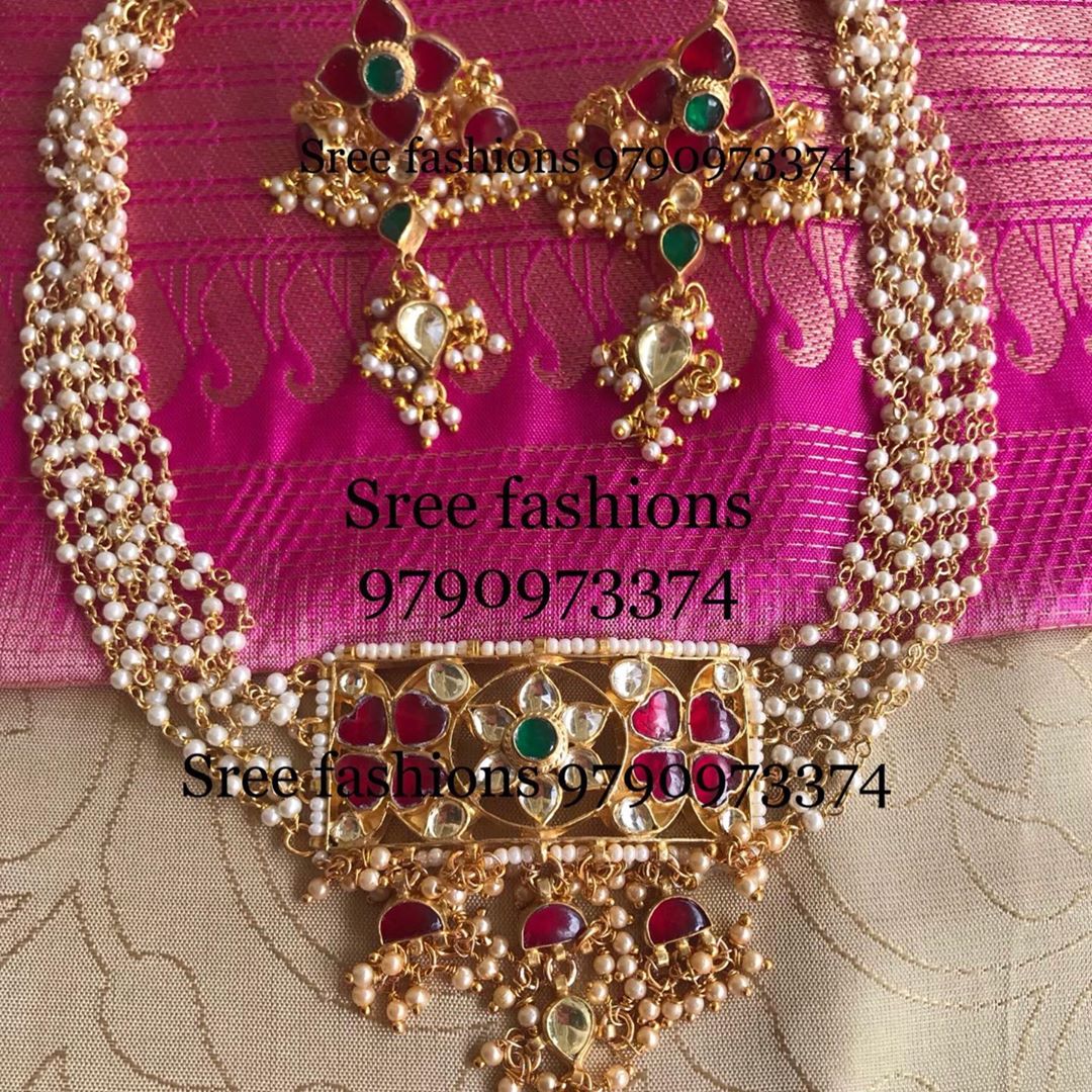 gold-plated-silver-antique-jewellery-designs-2019 (13)