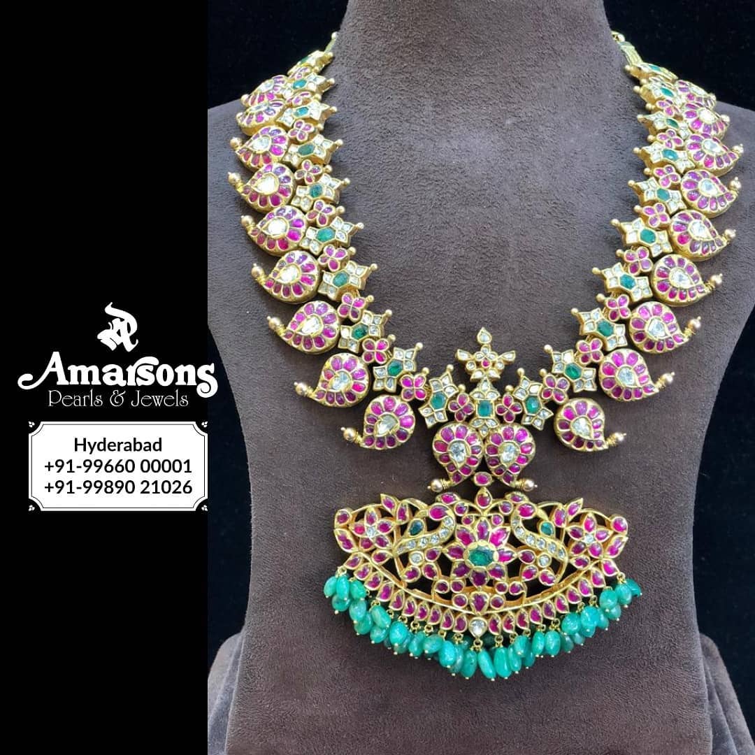 shop-south-indian-gold-haram-designs-online (9)