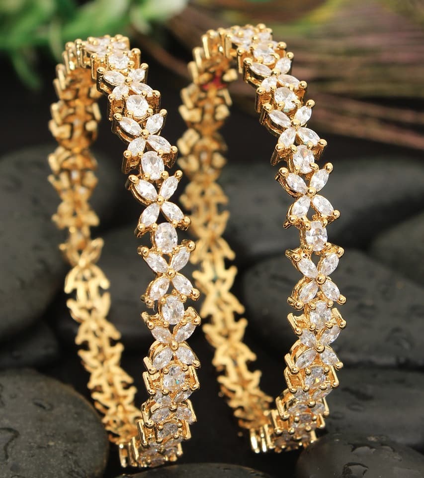 Artificial gold hot sale bangles design