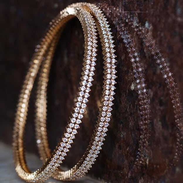 You Can Shop Pretty Gold Plated Bangle Designs Here