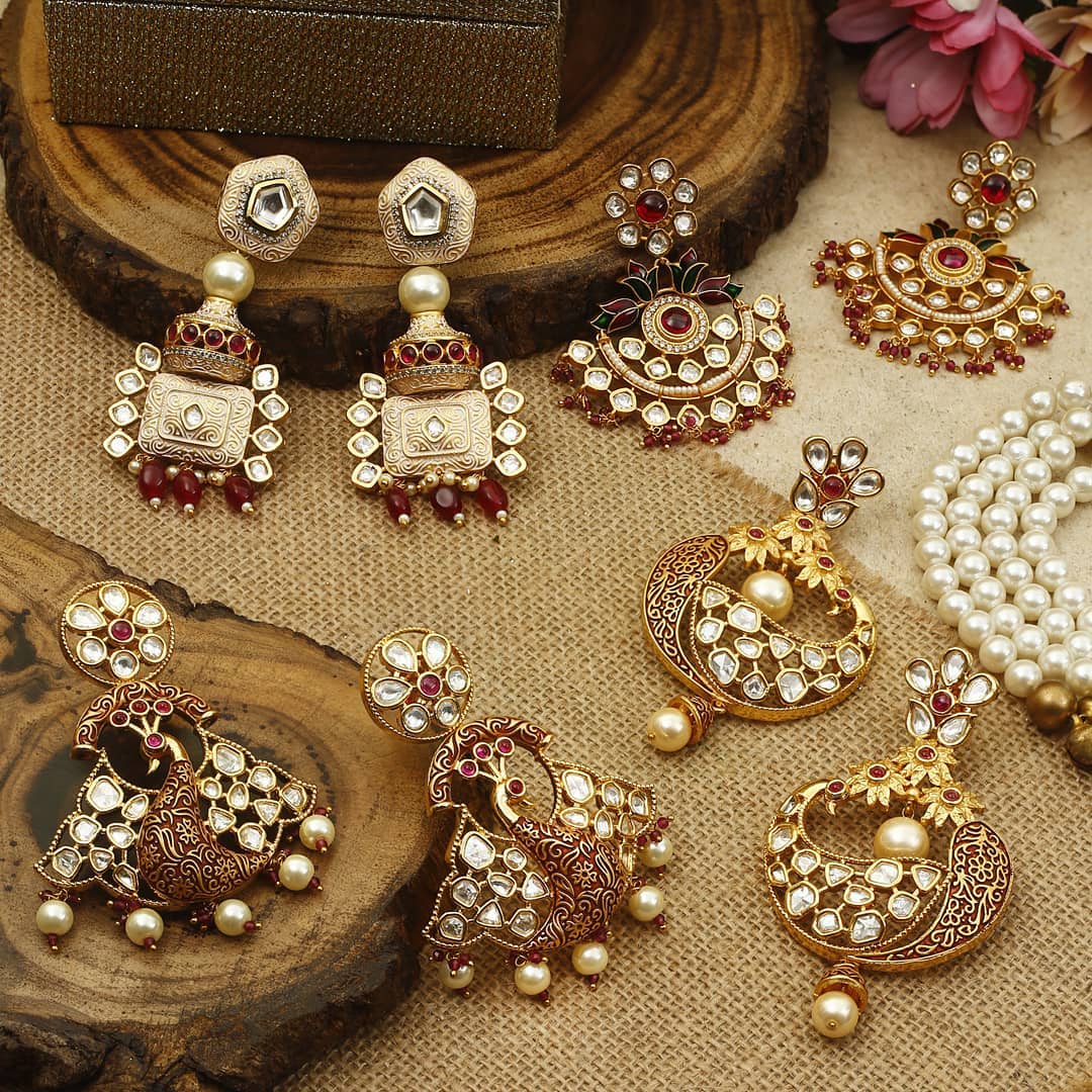 Buy ethnic earrings on sale online