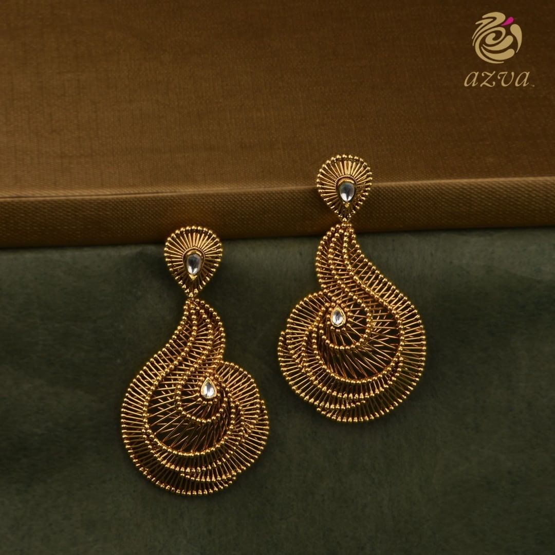 Best design of earrings 2024 in gold