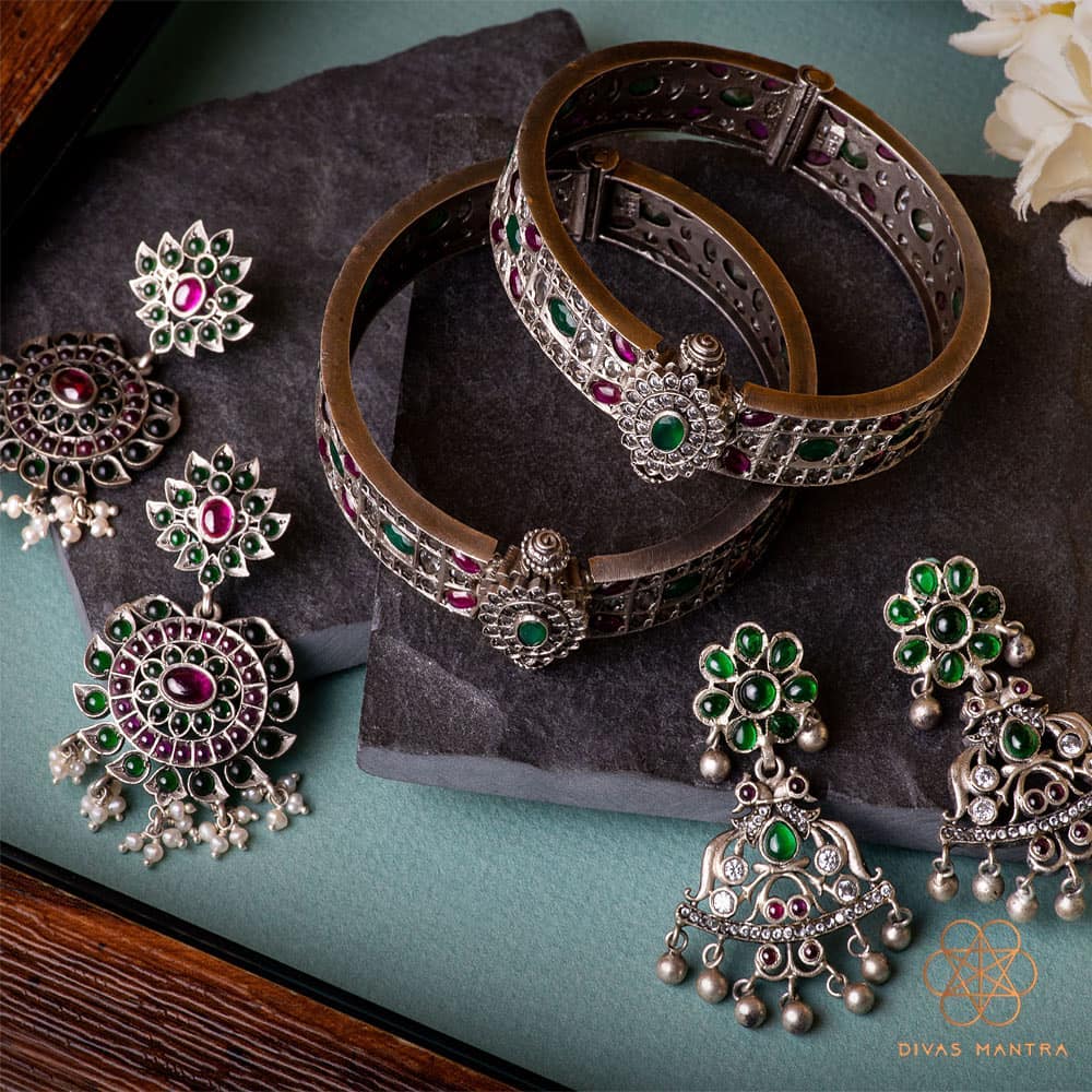 Shop The Most Unique Silver Jewellery Designs Now! • South India Jewels