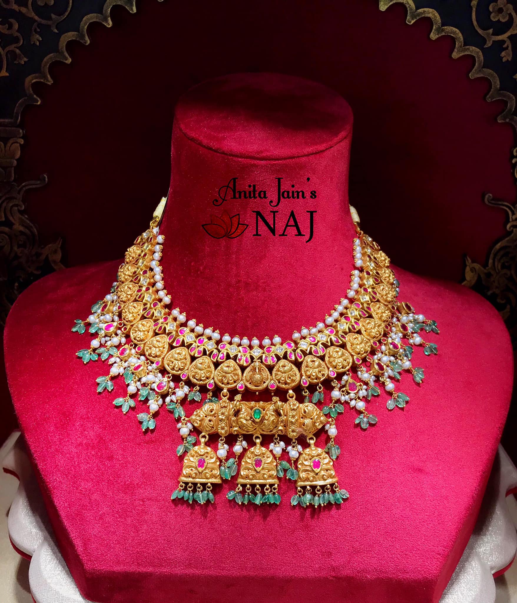 Gold necklace store haram designs