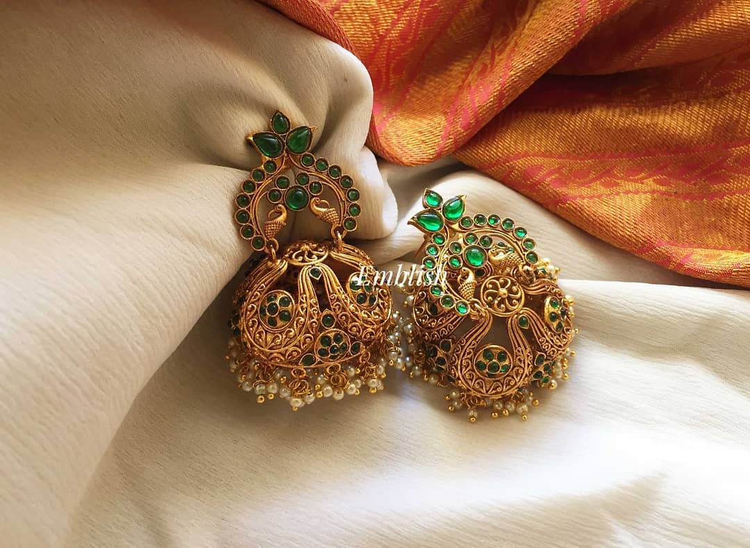 Shop All the Beautiful Antique Jhumka Designs Here • South India Jewels