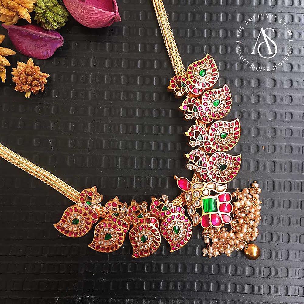 south-indian-antique-ruby-necklace-designs-4