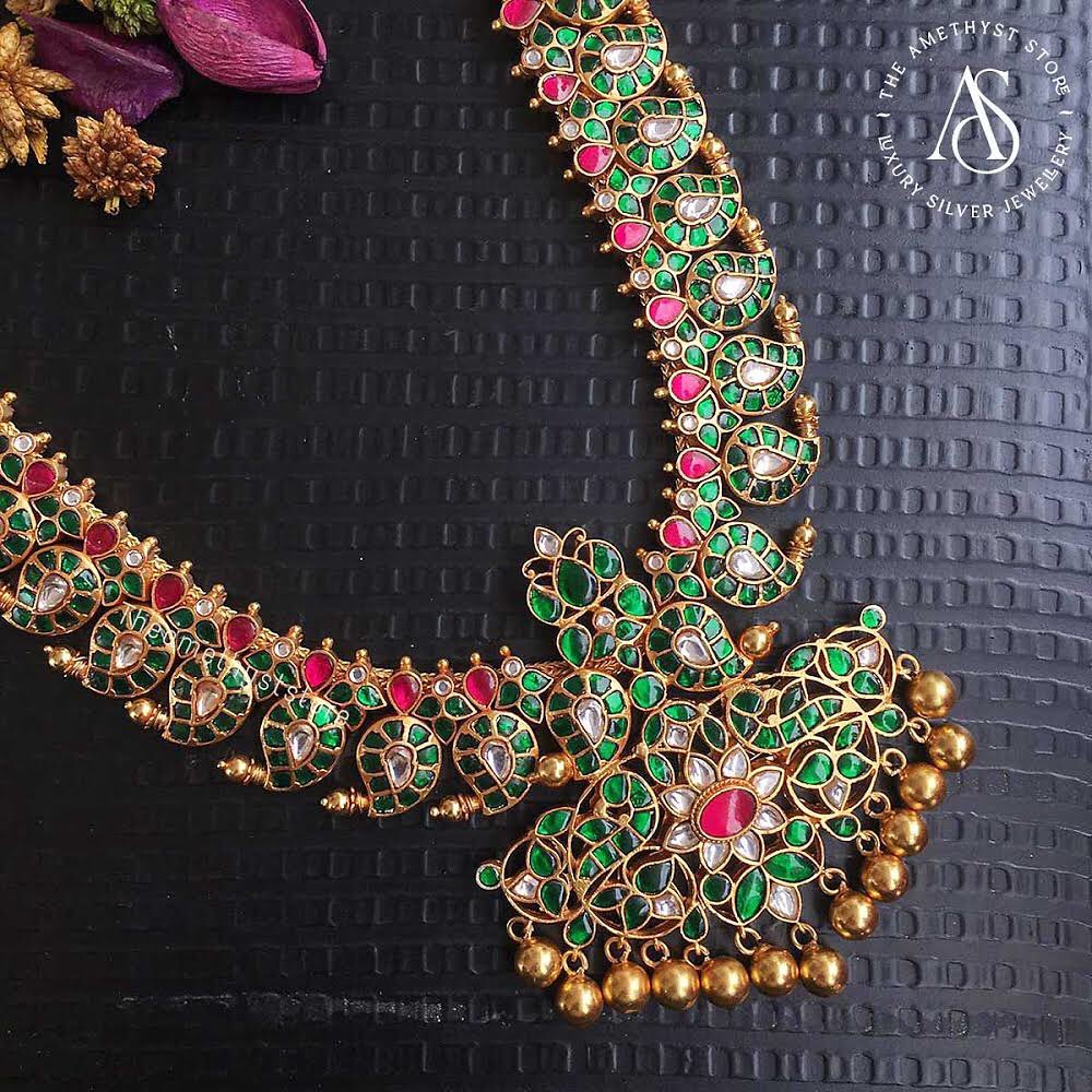 south-indian-antique-ruby-necklace-designs-5