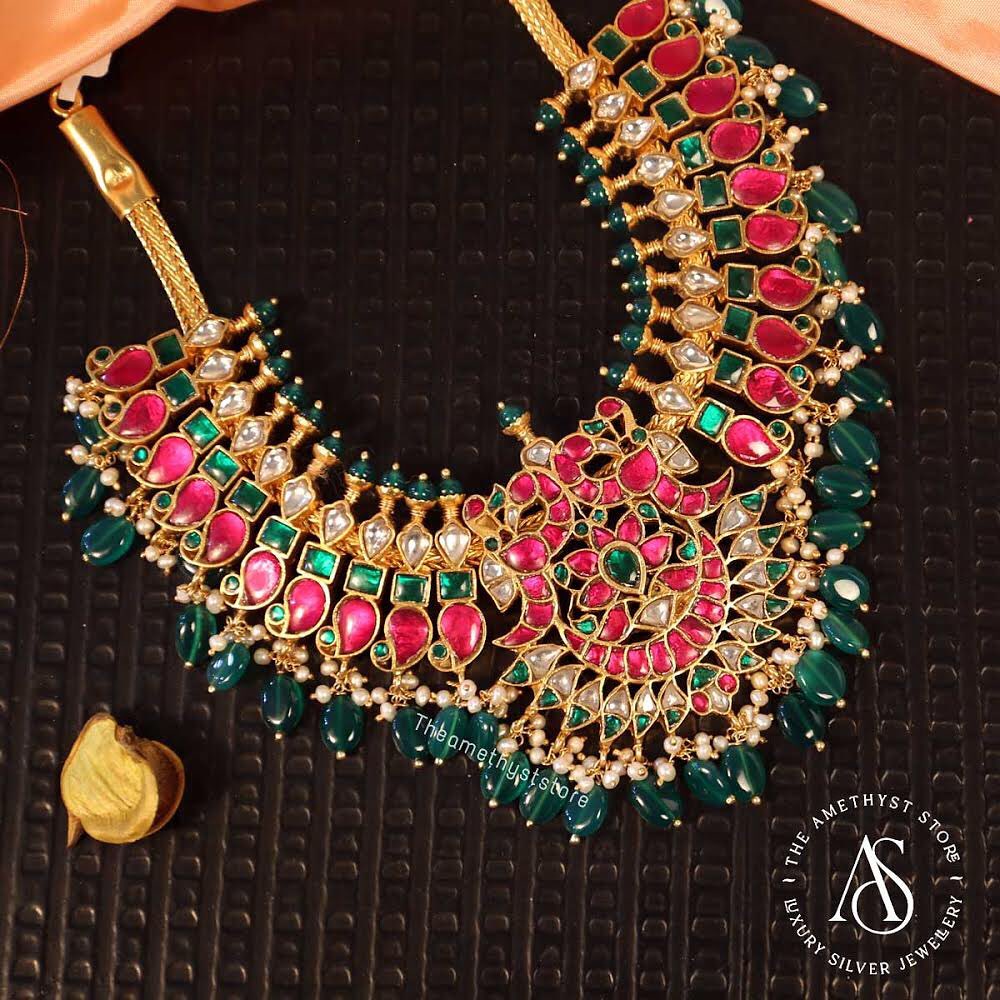 south-indian-antique-ruby-necklace-designs-9