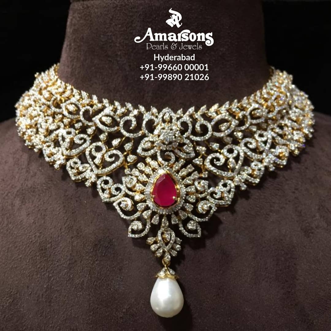 Diamond necklace under hot sale 3 lakhs