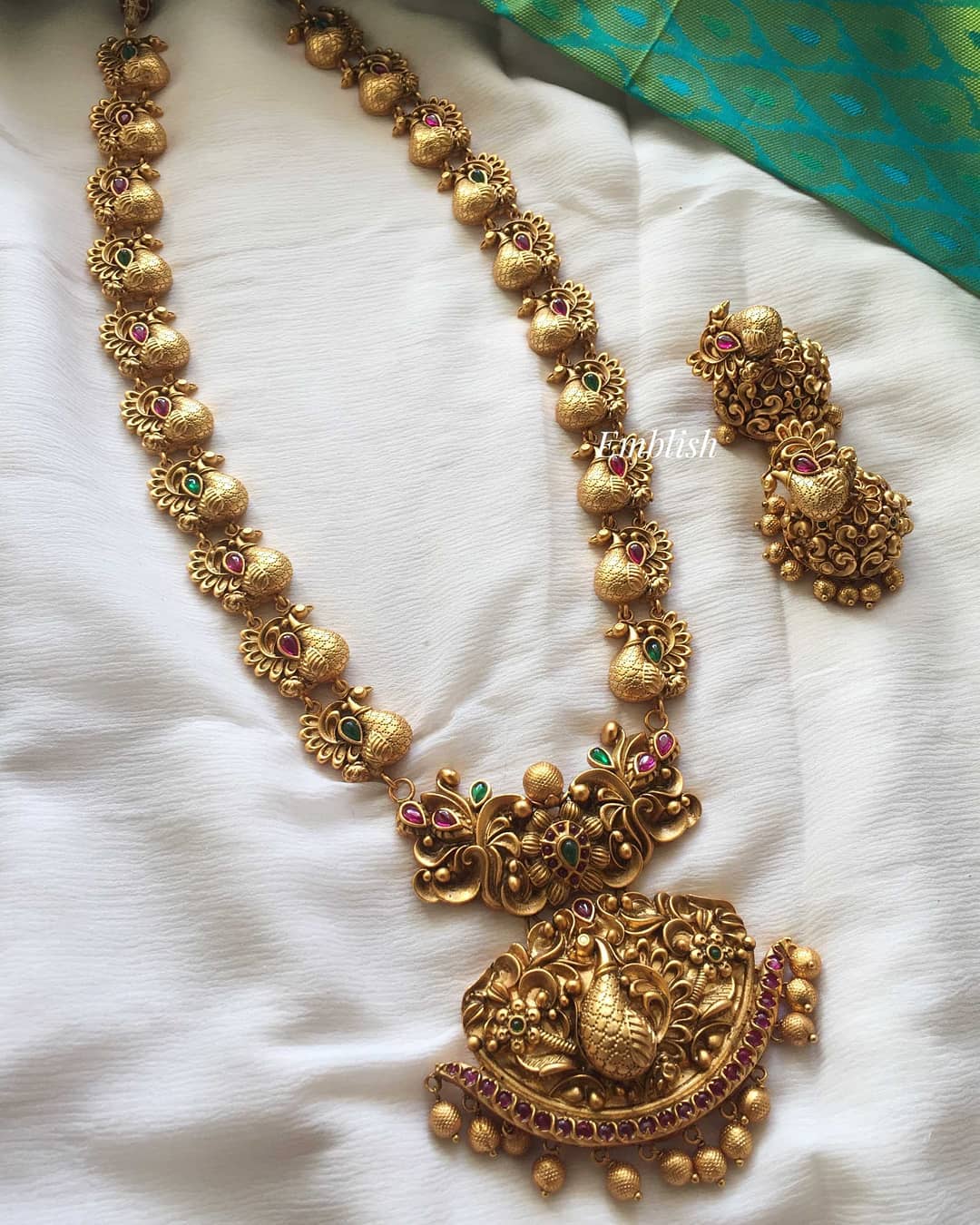 This Brand Has The Most Authentic Temple Necklace Collection • South India  Jewels