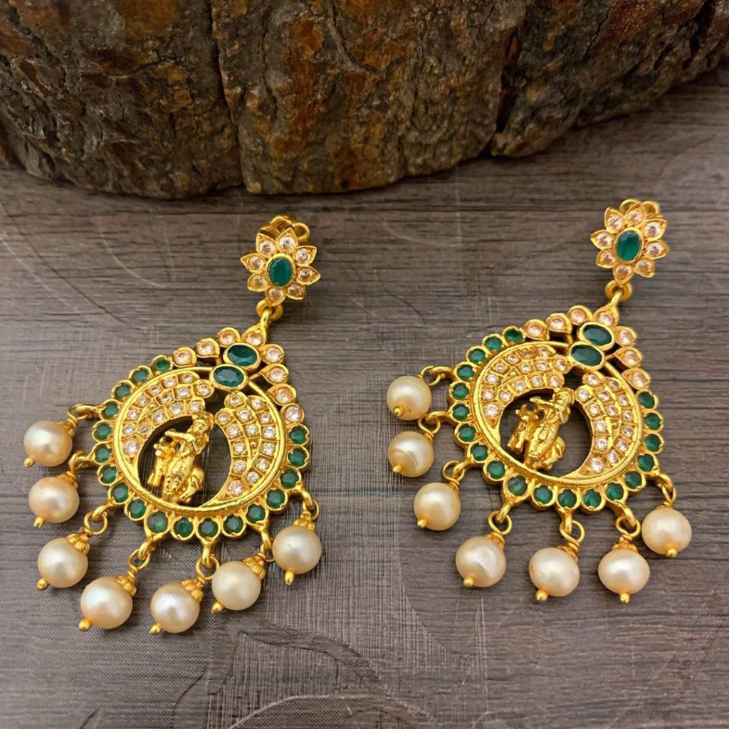 antique earrings designs-15