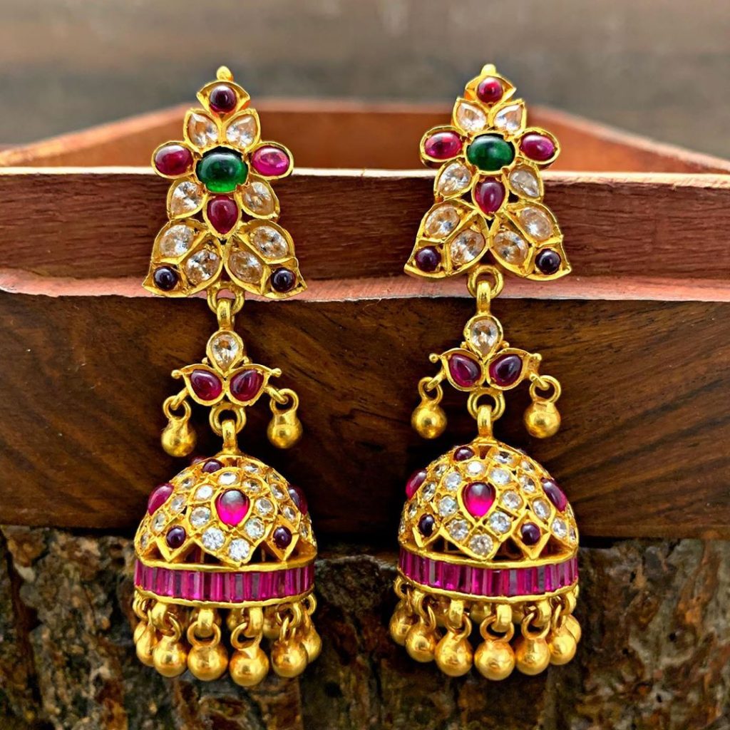 antique earrings designs-16