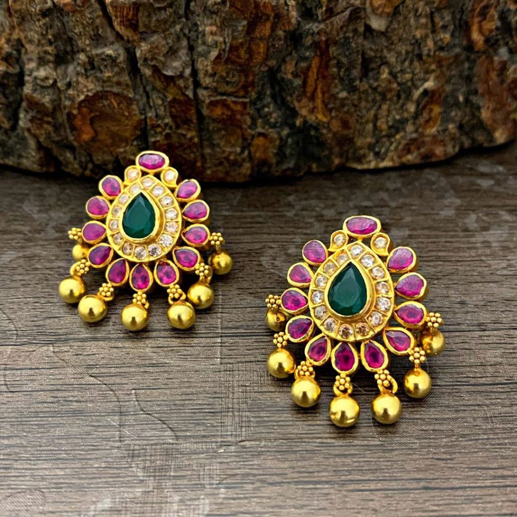 antique earrings designs-17