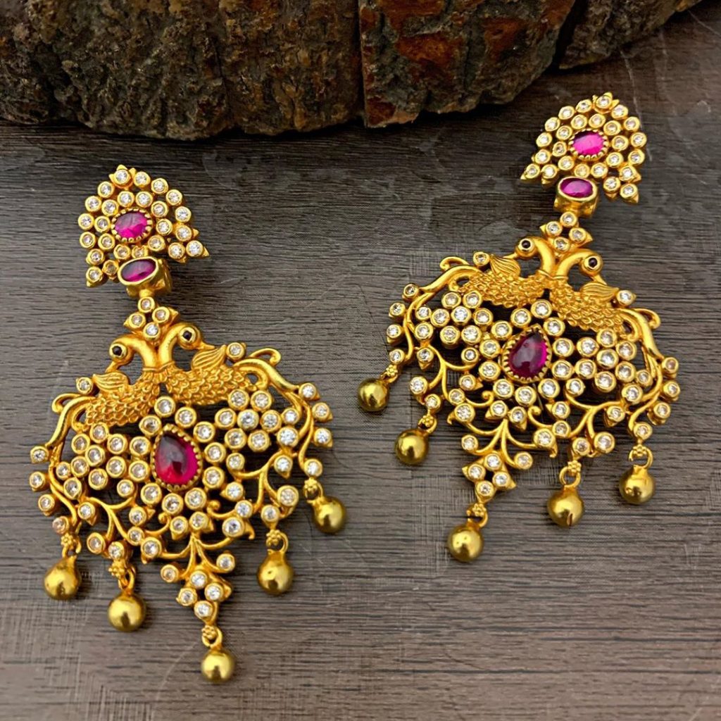 antique earrings designs-7