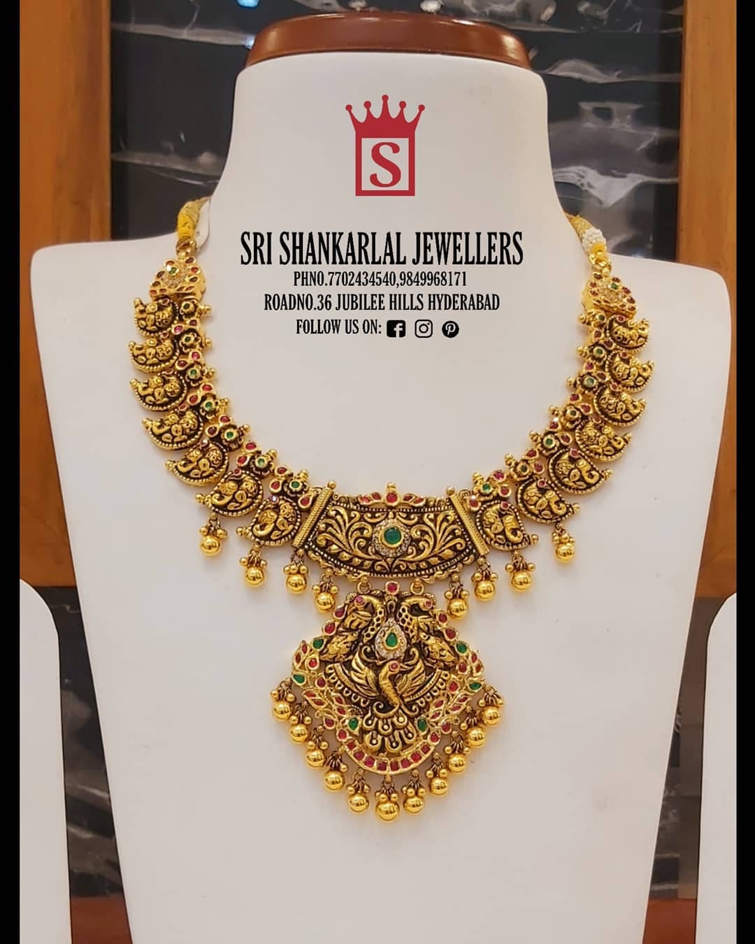 Find Pretty Bridal Antique Jewellery Collections Here! • South India Jewels