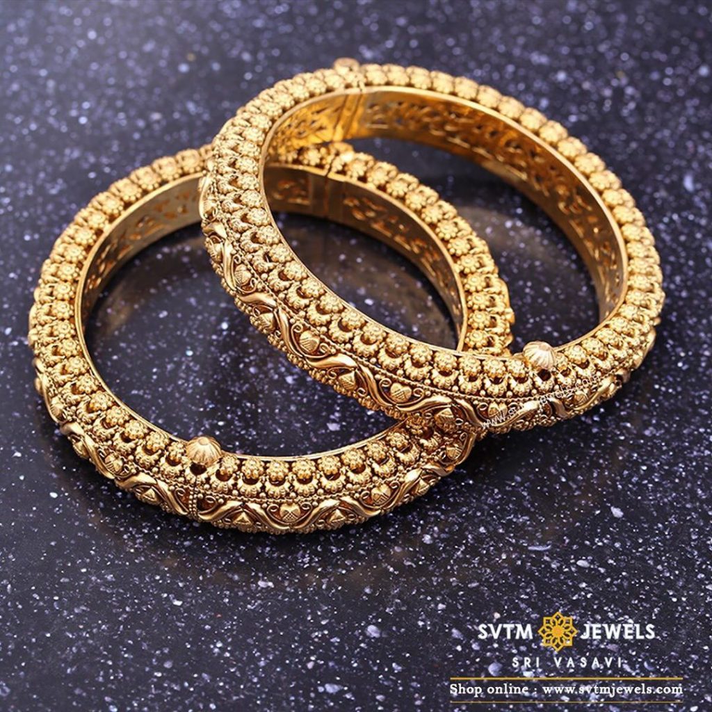 gold-antique-bangles-designs-9