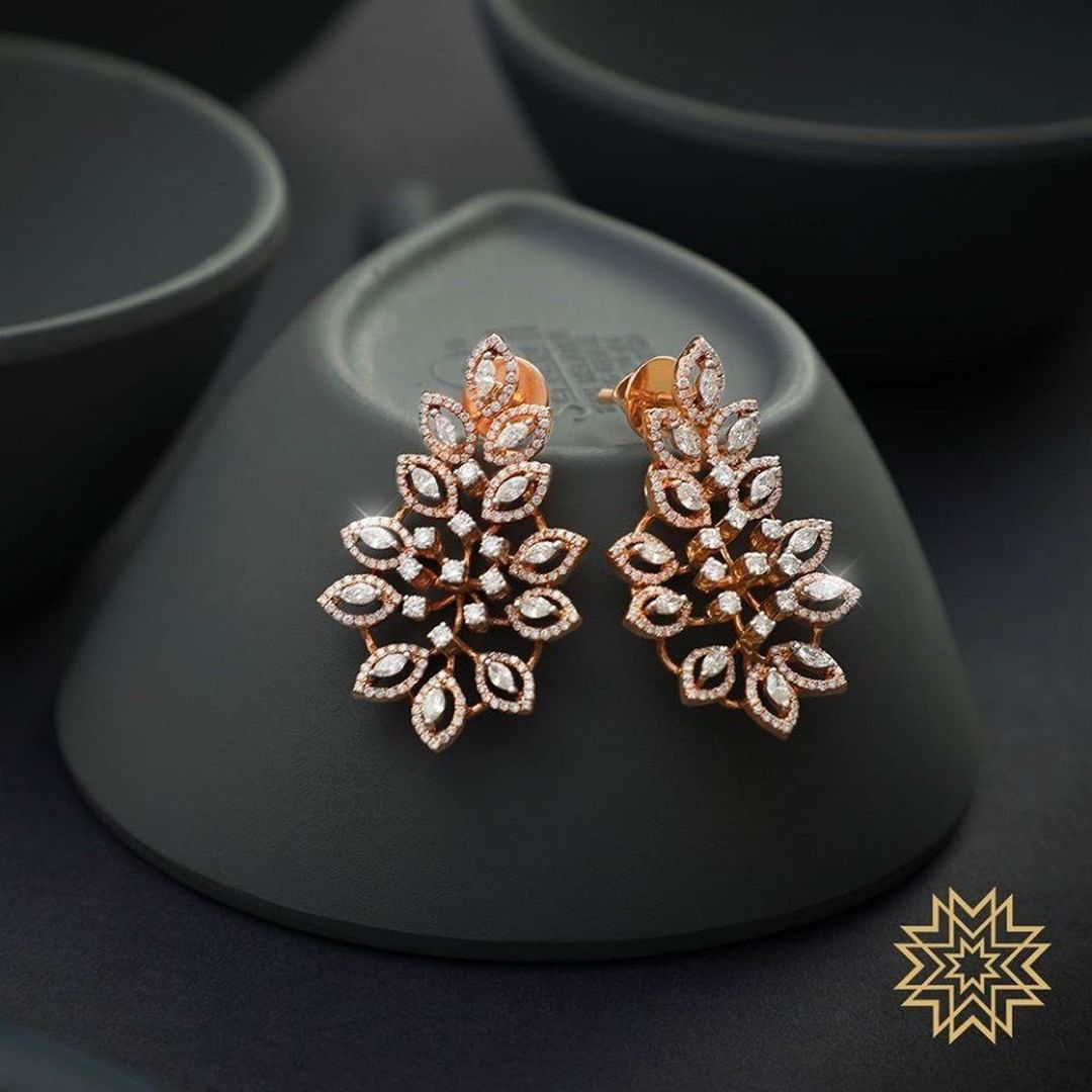 Beautiful Stone Stud Earrings For Women South Indian Covering Jewellery  ER25090