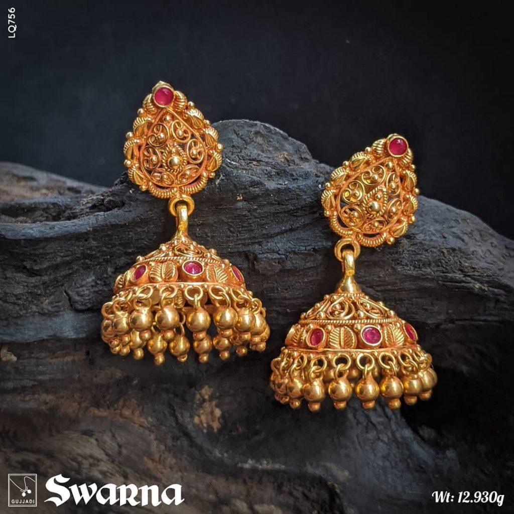 Latest gold jhumka designs outlet 2020