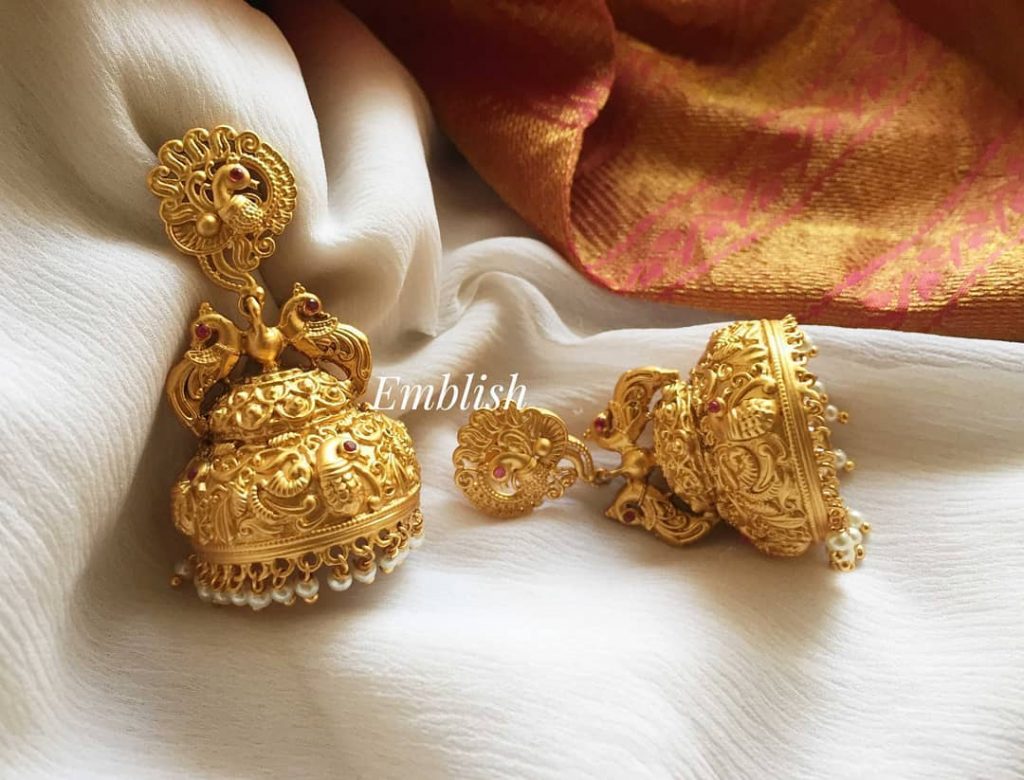 Antique jhumkas store imitation online