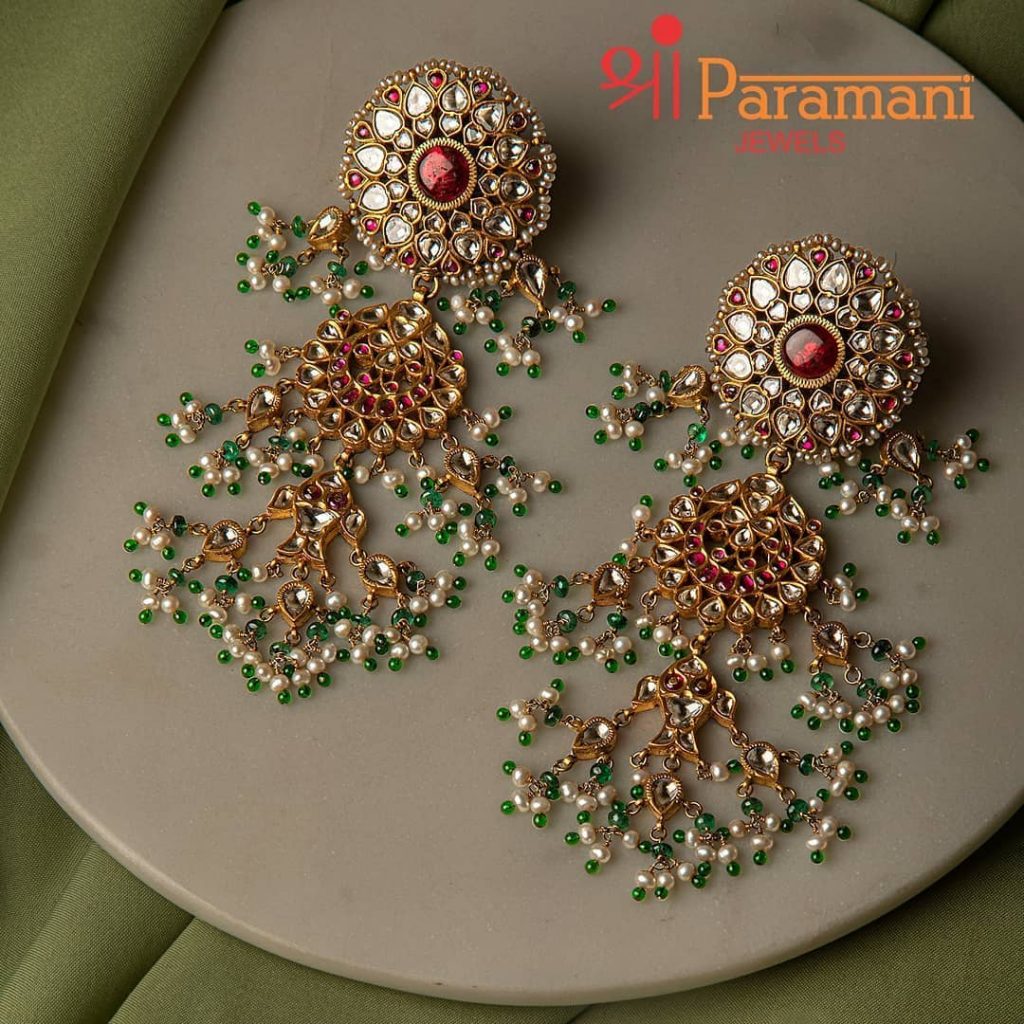 Buy Pink Kundan Yellow Drop Earrings for Women Online at Ajnaa Jewels  |390818