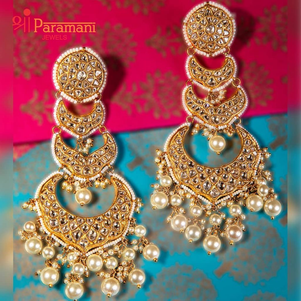 Earring design hot sale for saree