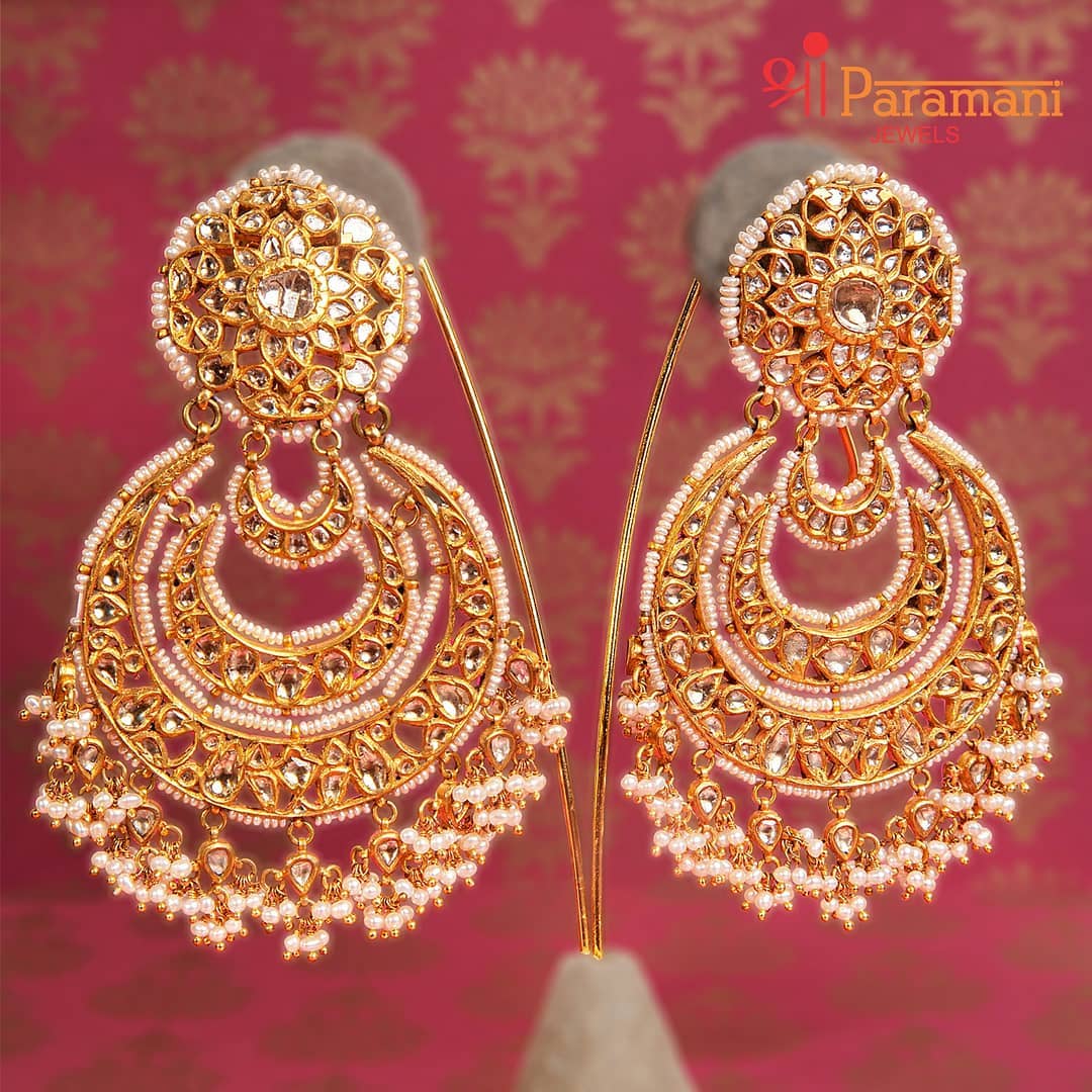 20 Trendy Earrings Designs For Your Ethnic Outfits • South India Jewels