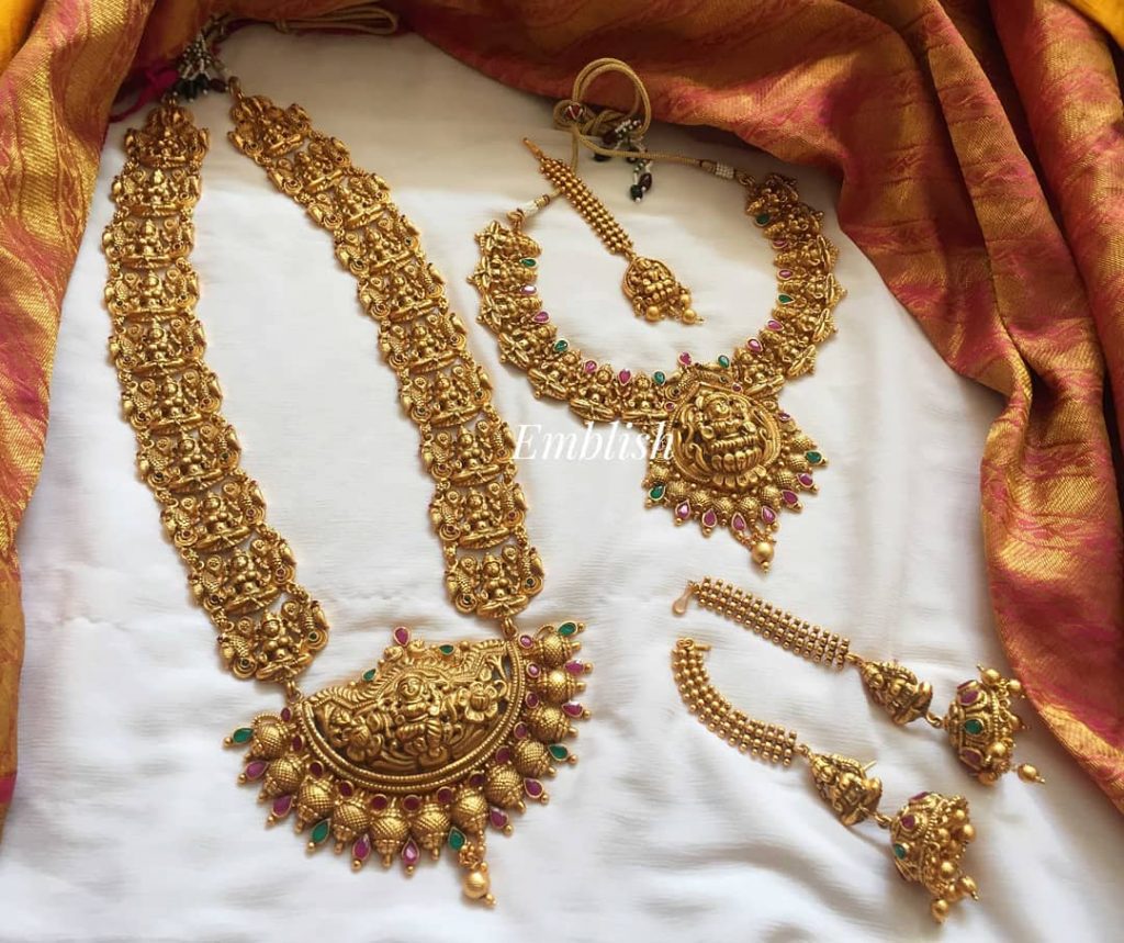 Simple Jewellery Set For Saree 2024