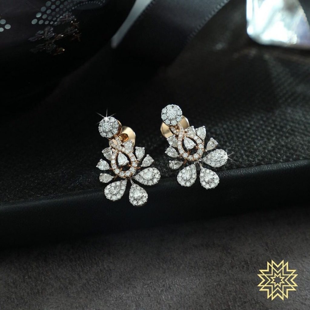 real diamond earrings design