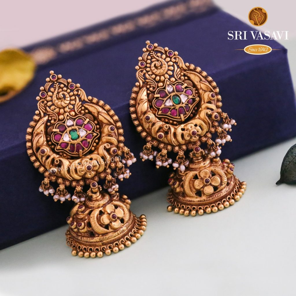 Buy Gold Earrings Online in India, Latest Designs at Best Price