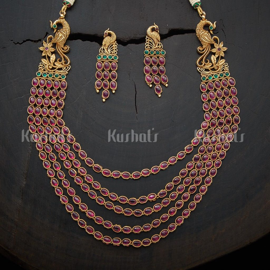 antique-necklace-set-for-saree-1