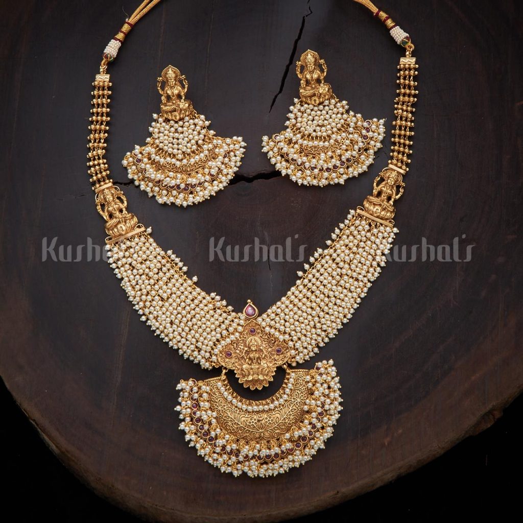 antique-necklace-set-for-saree-11