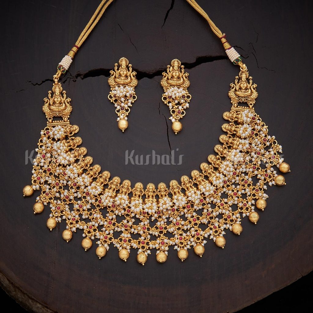 antique-necklace-set-for-saree-3