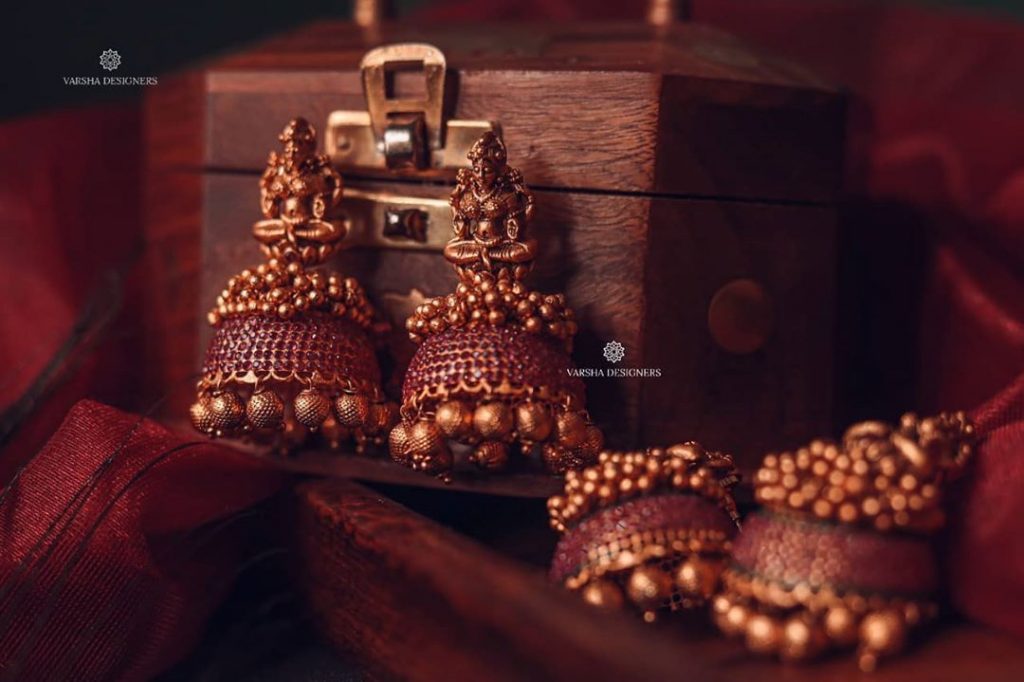 Buy Sriya Kempu Jadau Jhumka Earrings | Tarinika - Tarinika India