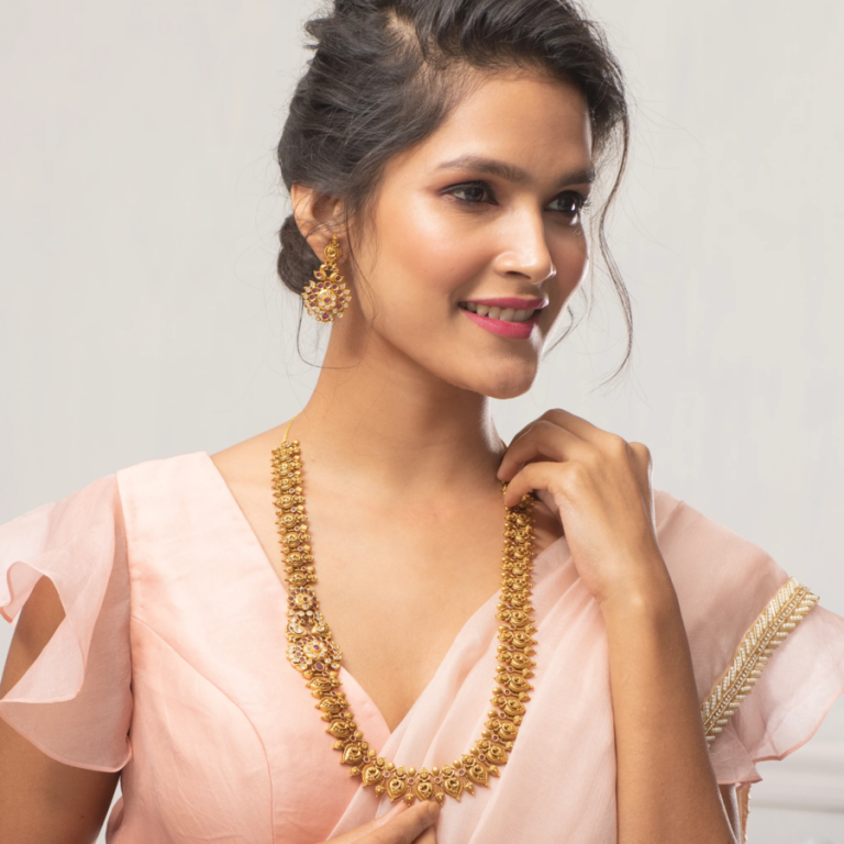 Find The Most Beautiful Long Necklace Collections Here • South India Jewels