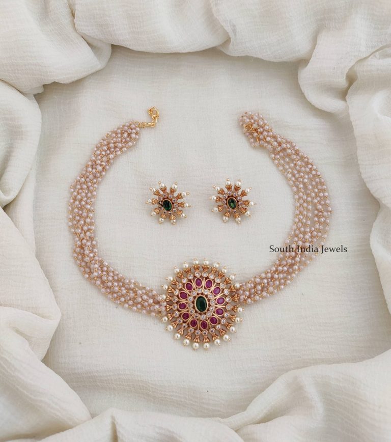 Antique Pearl Choker | Latest New Jewellery