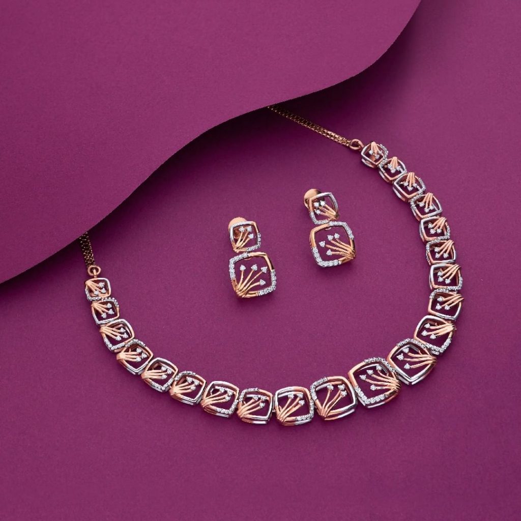 Latest Pink diamond necklace designs collection ideas 