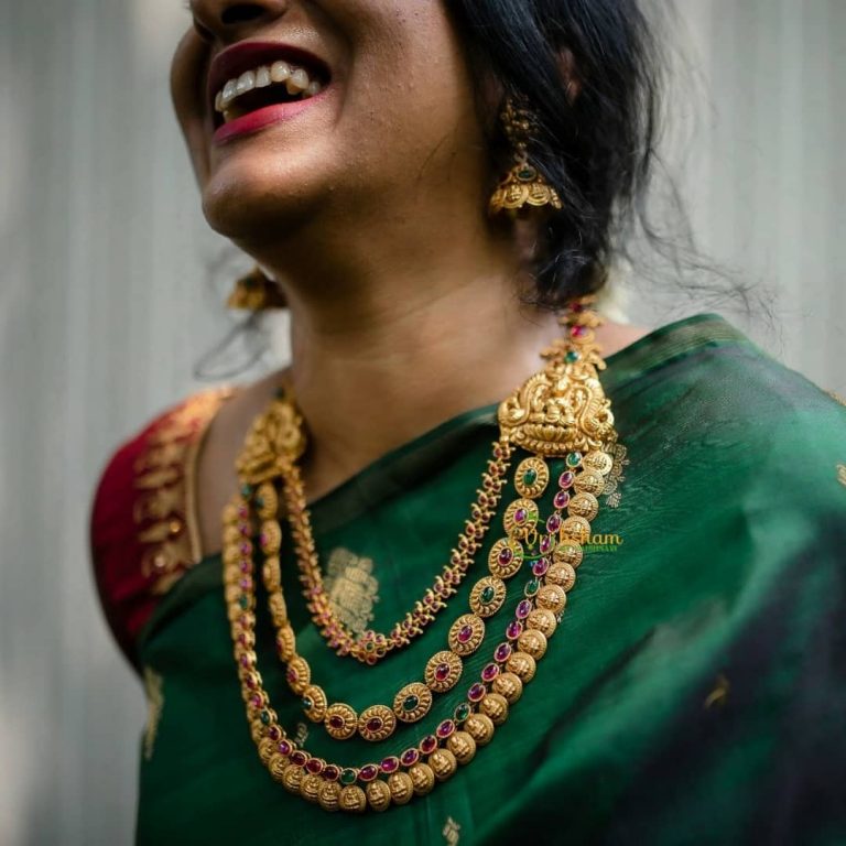 Classic Necklace Designs To Flaunt With Festive Sarees!! • South India ...