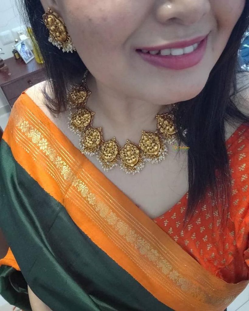 traditional-necklace-for-saree