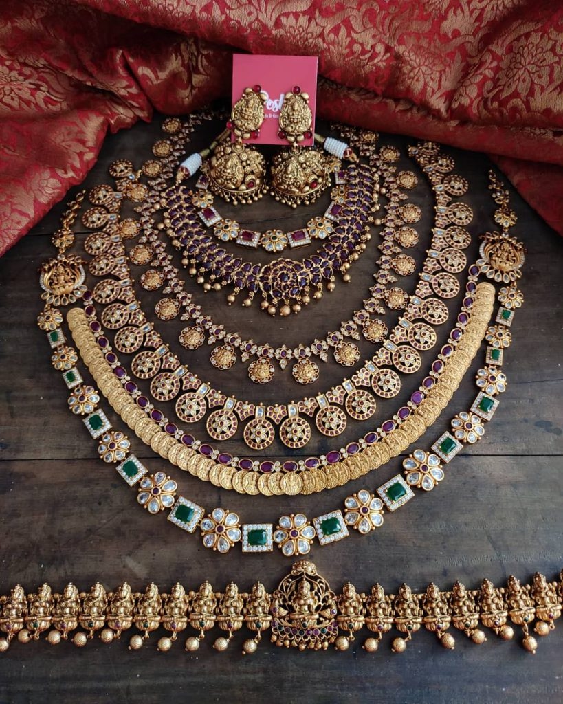 Antique wedding sale jewellery set