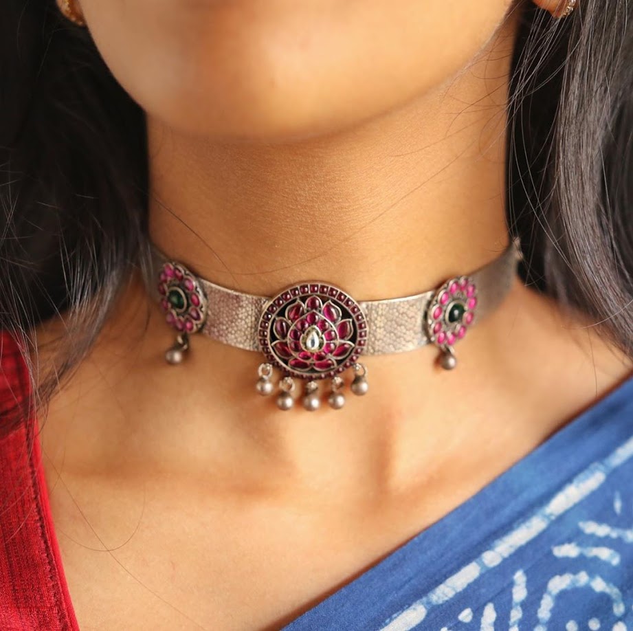 choker-necklace-for-saree-online-5