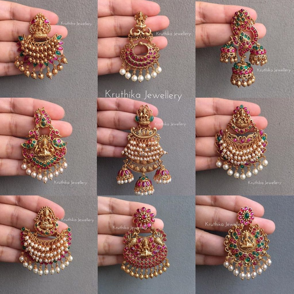 Grand Umbrella Jhumki One Gram Gold Earring Marriage Designs ER3455