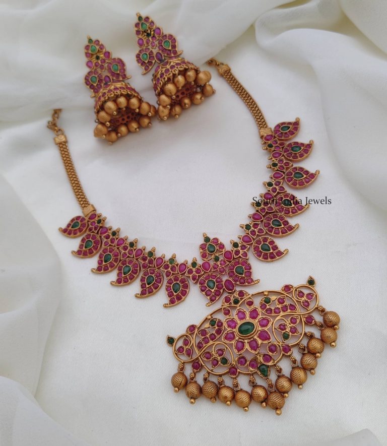 South Indian Ruby Necklace Sets | Latest New Jewellery