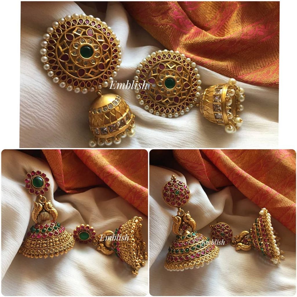 Latest bridal hot sale earrings design